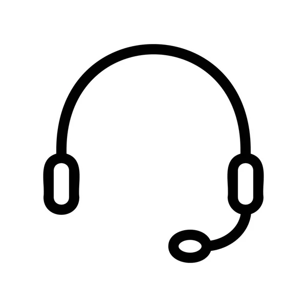 Headset Symbol Zeichen Vektorillustration — Stockvektor