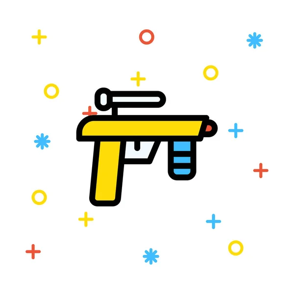 Pistola Ícone Vetor Ilustração —  Vetores de Stock