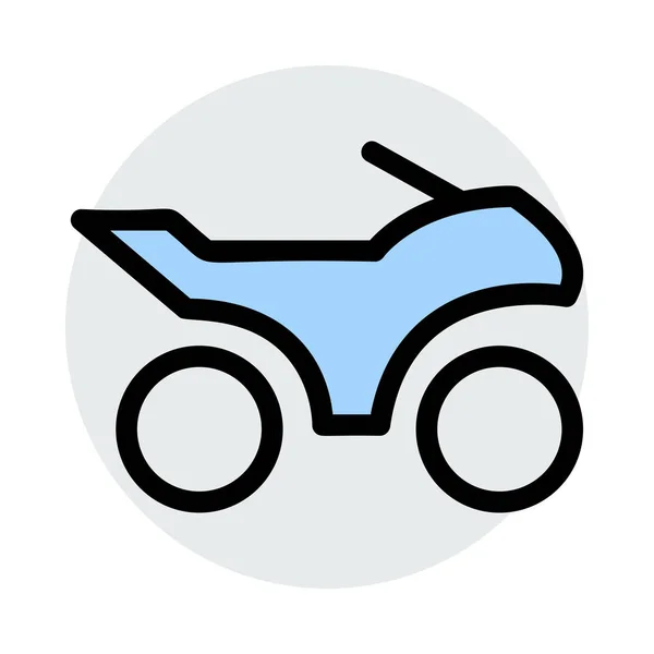Icona Moto Vettoriale Illustrazione — Vettoriale Stock