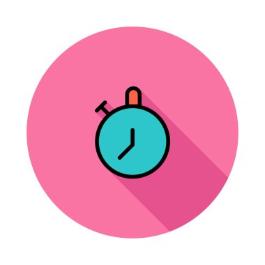 kronometre simgesi, vektör illüstrasyonu 