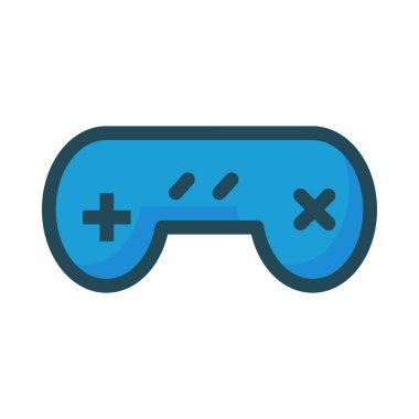 Video oyun konsolu kutsal kişilerin resmi, vektör çizim 