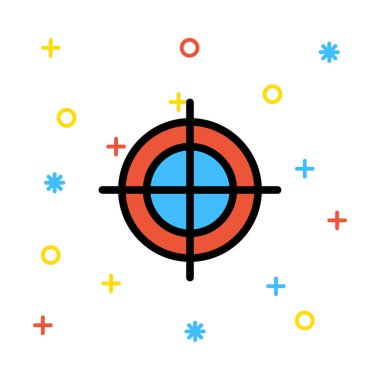 hedef simge vektör illüstrasyonu 