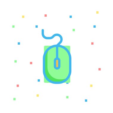 bilgisayar fare simgesi vektör illüstrasyonu 