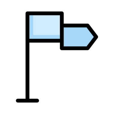 bayrak ikonu vektör illüstrasyonu 