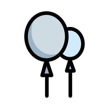 Festival Sisme Balonlar, vektör çizim