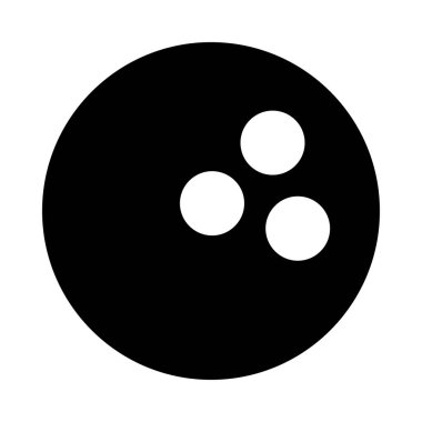 Bowling topu vektör çizim, simgesi 