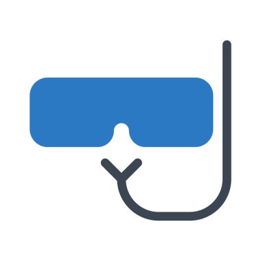 Şnorkel maskesi renk vektör çizim