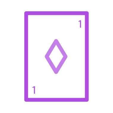 elmas kart simge vektör çizim 