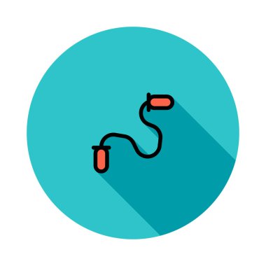 atlama ipi web simgesi, illüstrasyon vektör 