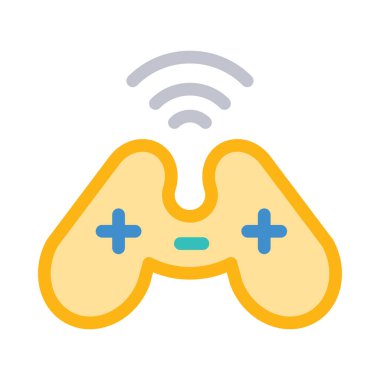 Video oyun konsolu kutsal kişilerin resmi, vektör çizim 