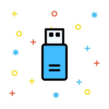 Bellek kartı vektör çizim 