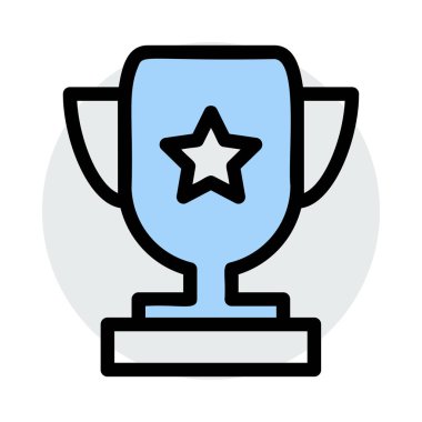 kazanan Kupası. Kavram kupa. Vektör çizim 