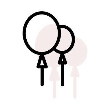 Festival Sisme Balonlar, vektör çizim