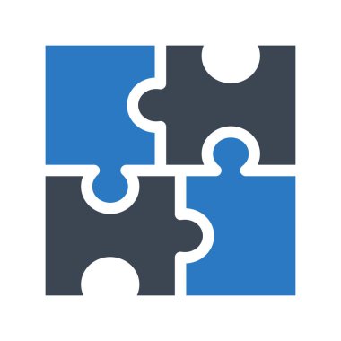 Bulmaca simgesi vektör çizimi 