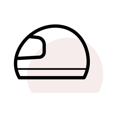 Motosiklet kask kutsal kişilerin resmi, vektör çizim 