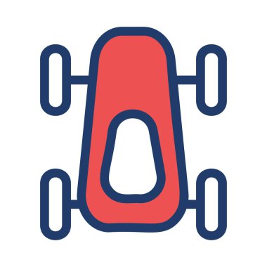 araba simgesi vektör illüstrasyonu 