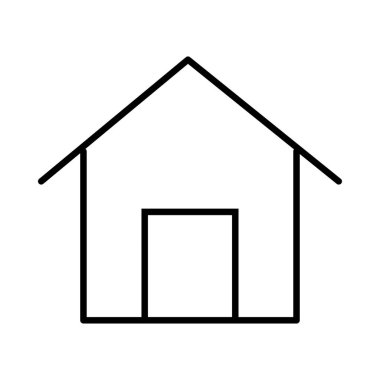 ev web simgesi, vektör illüstrasyonu 