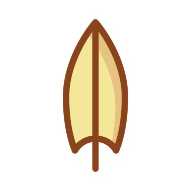 sörf tahtası simge vektör çizim 