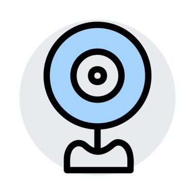 Web kamera simge vektör çizim 