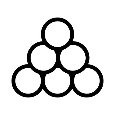 Snooker raf renk vektör çizim, simgesi 