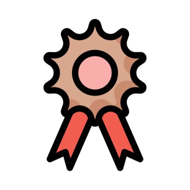 Ödülü basit simgesi, vektör çizim 