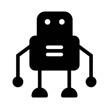 robot ikon vektör illüstrasyonu 