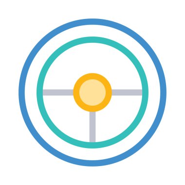 Çember ikon vektör illüstrasyonu 