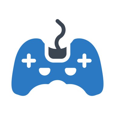 Video oyun konsolu kutsal kişilerin resmi, vektör çizim 