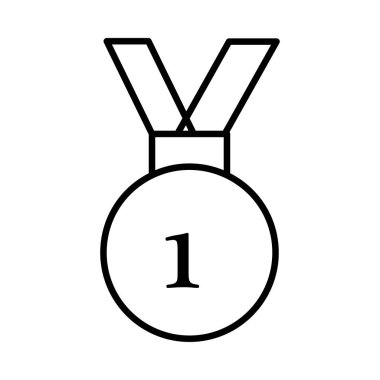 madalya simgesi, işareti, vektör halat 