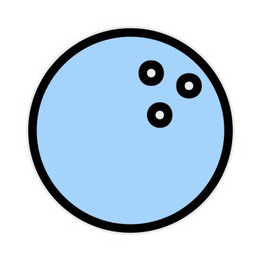 Bowling topu vektör çizim, simgesi 