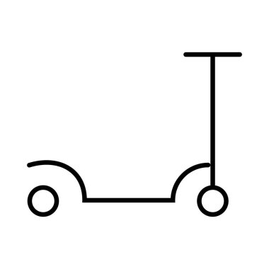 scooter simgesi vektör illüstrasyonu 