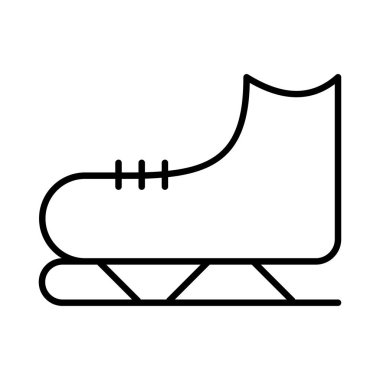 Paten ayakkabı web simgesi, vektör çizim 
