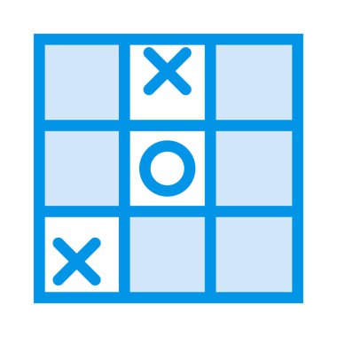 Tic Tac Toe simge vektör çizim 
