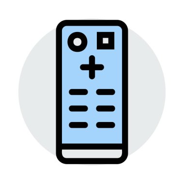 Uzaktan kumanda simge vektör çizim 