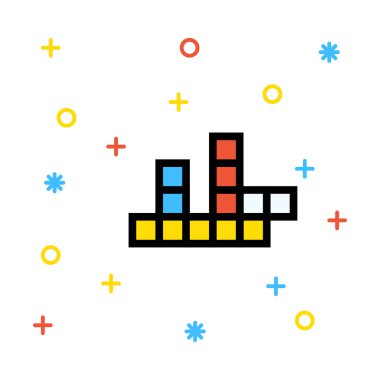 oyun simgesi vektör çizimi 