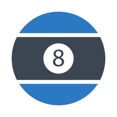 topu sekiz vektör çizim, simgesi 