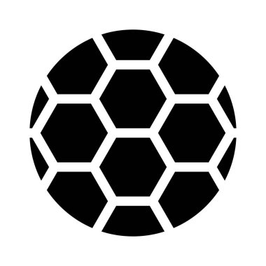 Futbol düz simgesi, vektör, illüstrasyon 