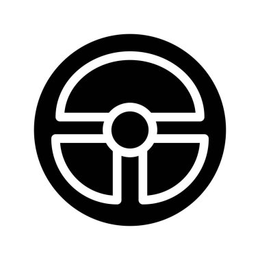 Tekerlek simgesi vektör illüstrasyonu 