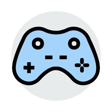 Video oyun konsolu kutsal kişilerin resmi, vektör çizim 