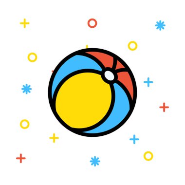 topu simge vektör çizim. Spor