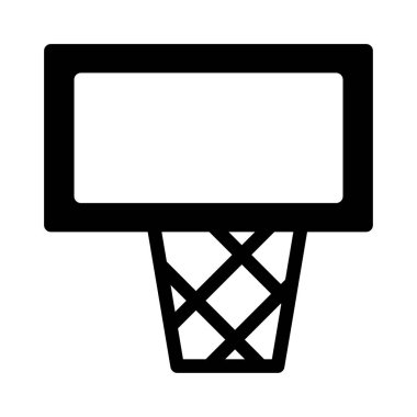 basketbol çember düz simgesi, vektör, illüstrasyon