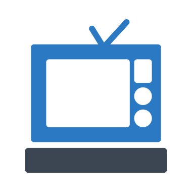 TV simge vektör çizim ayarla 