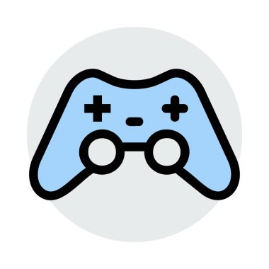 Video oyun konsolu kutsal kişilerin resmi, vektör çizim 