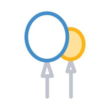 Festival Sisme Balonlar, vektör çizim