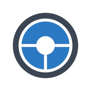 Çember ikon vektör illüstrasyonu 