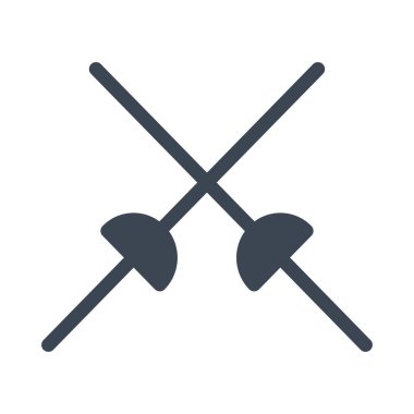 kılıç simgesi vektör illüstrasyonu 