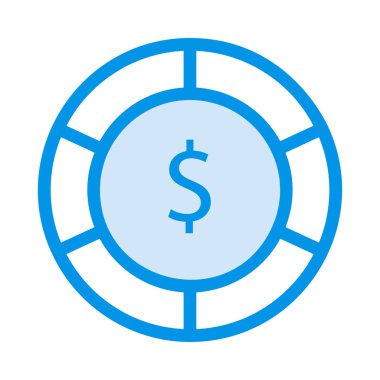 Dolar simgesi vektör illüstrasyonu 