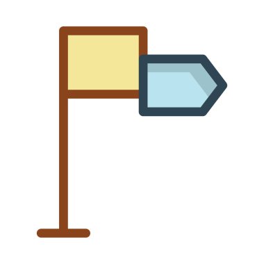 bayrak ikonu vektör illüstrasyonu 