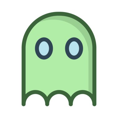 hayalet simgesi vektör illüstrasyonu 
