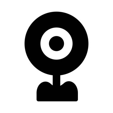 Web kamera simge vektör çizim 